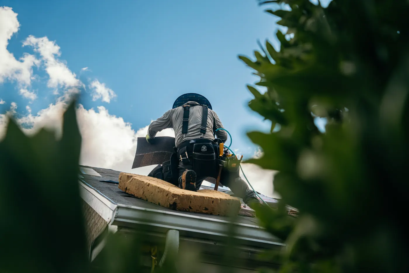 Roof inspection documented on a Samaria home